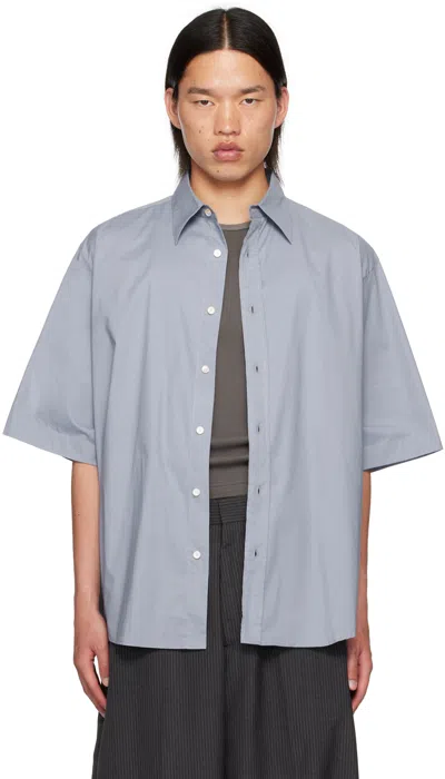 Acne Studios Blue Button-up Shirt In Aat Dusty Blue