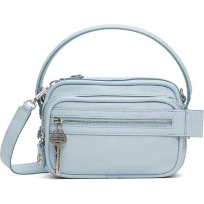 Acne Studios Blue Camero Kit Crossbody Bag In Aat Dusty Blue