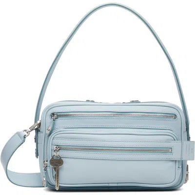 Acne Studios Blue Camero Party Shoulder Bag In Aat Dusty Blue