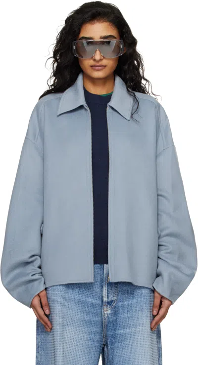 Acne Studios Blue Cashmere Jacket