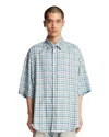 Acne Studios Fluid Check Flannel Midsummer Shirt In Multi
