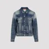Acne Studios Blue Cotton Jacket In Blue