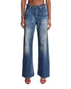Acne Studios Blue Cotton Jeans In Blue