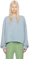 Acne Studios Blue Crewneck Sweatshirt In Dkp Old Blue