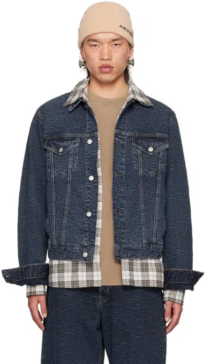 Acne Studios Rye Broadway Denim Jacket In Midblue