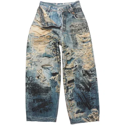 Acne Studios Blue Denim - Wide-leg Jeans Men