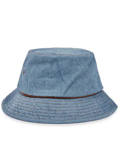 Acne Studios Blue Denim Bucket Hat