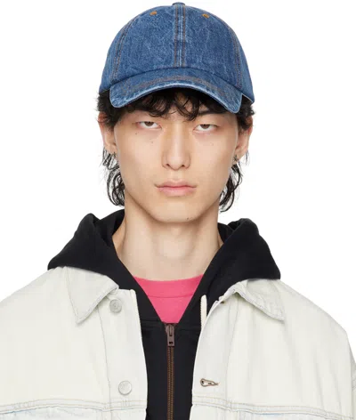 Acne Studios Blue Denim Cap