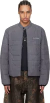 Acne Studios Blue Down Jacket In Aan Blue