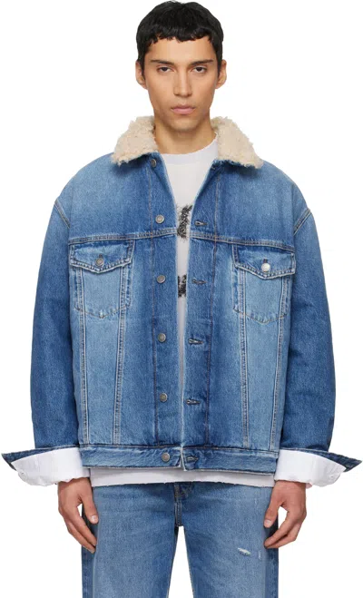 Acne Studios Blue Faded Denim Jacket