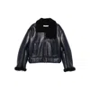 Acne Studios Leather Outerwears In Blue