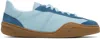 Acne Studios Sneakers Bars M Mit Veloursleder In Light Blue Brown
