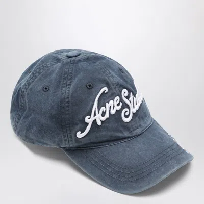 Acne Studios Blue Logo Baseball Cap