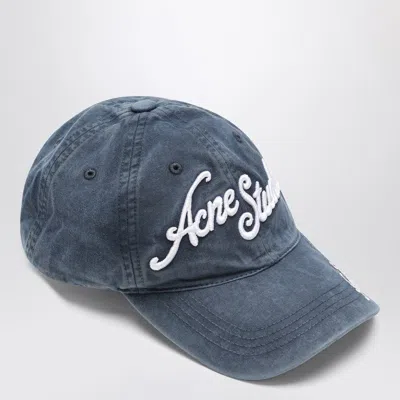 Acne Studios Blue Logo Baseball Cap Men