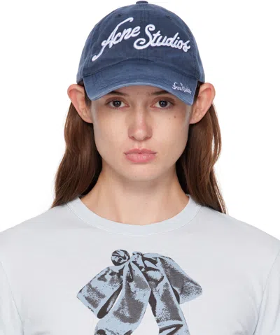 Acne Studios Blue Logo Cap