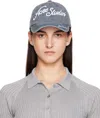 Acne Studios Carliy Logo Cotton Cap In Dc2 Faded Blue