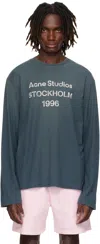 Acne Studios Edden 1996 Long Sleeve T-shirt In Green
