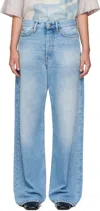 Acne Studios Blue Loose-fit 1981 Jeans In Blue