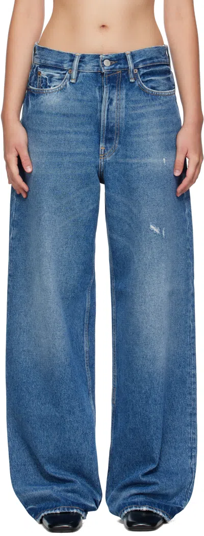 ACNE STUDIOS BLUE LOOSE-FIT 1981 JEANS