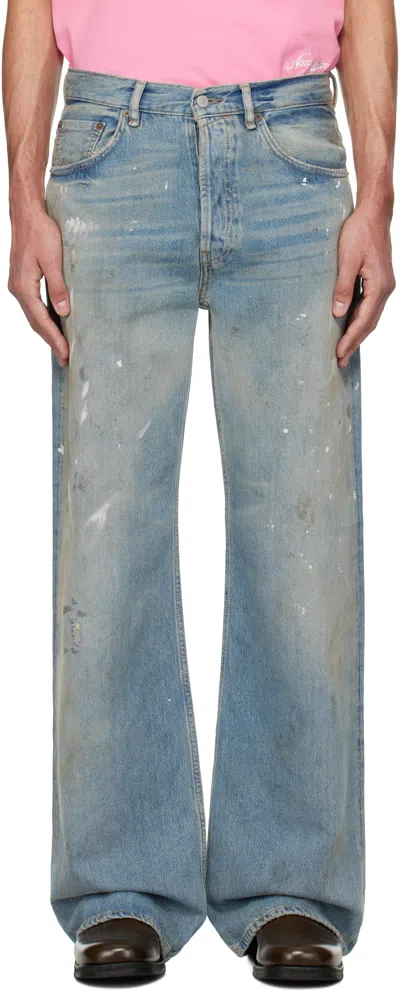 Acne Studios Blue Loose Fit 2021m Jeans In 228 Light Blue