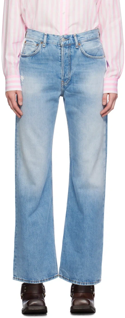 Acne Studios Blue Loose-fit Jeans In 228 Light Blue