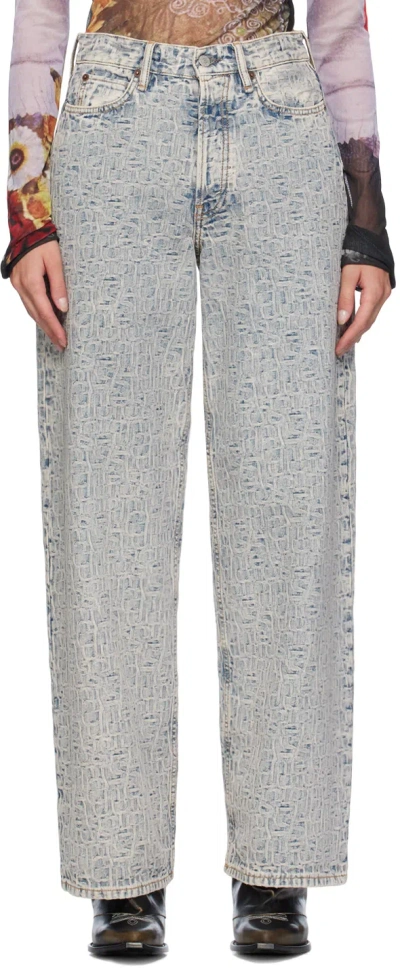 Acne Studios Blue Loose Monogram 1981 Jeans