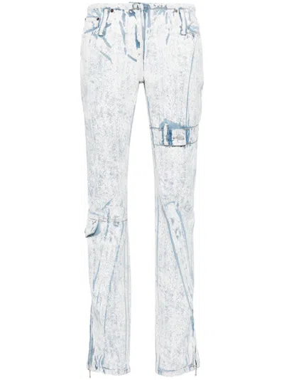 Acne Studios Blue Low-rise Slim-fit Jeans