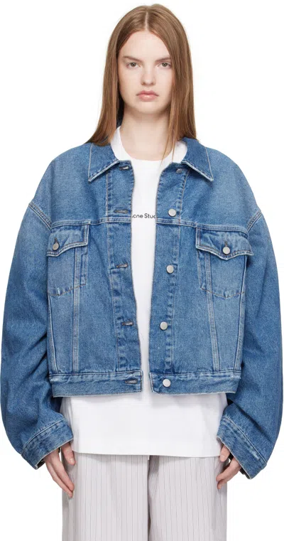 ACNE STUDIOS BLUE OVERSIZED DENIM JACKET