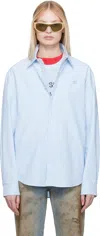 Acne Studios Blue Oxford Cloth Shirt In 228 Light Blue