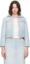 Acne Studios Blue Padded Denim Jacket