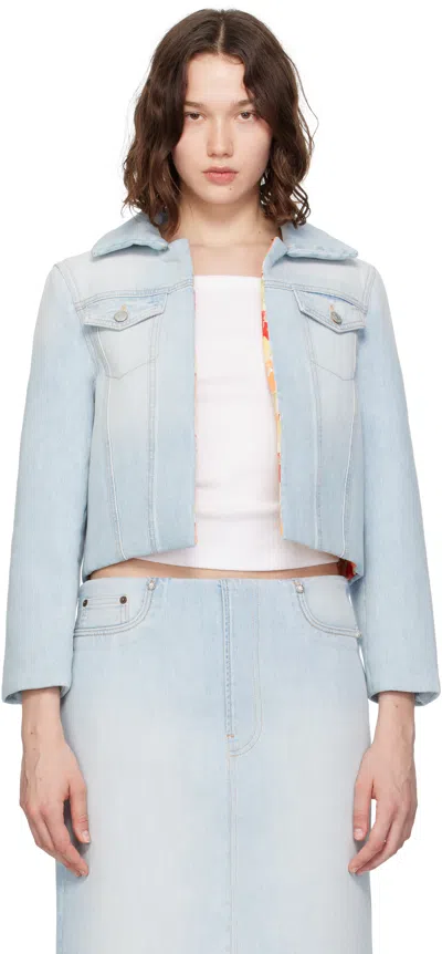 Acne Studios Blue Padded Denim Jacket