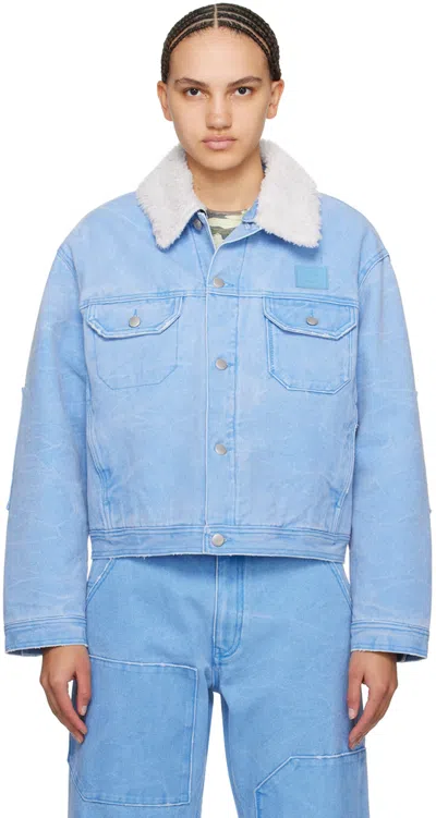 Acne Studios Blue Padded Jacket In Aqo Powder Blue