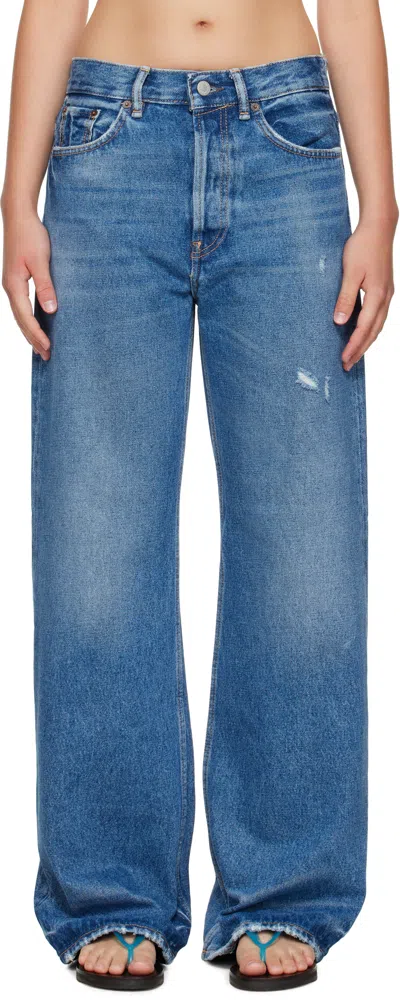 ACNE STUDIOS BLUE REGULAR FIT 2021F JEANS