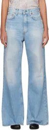 Acne Studios Blue Relaxed Fit 2022f Jeans In 228 Light Blue
