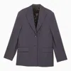 Acne Studios Blue Single-breasted Jacket In Wool Blend