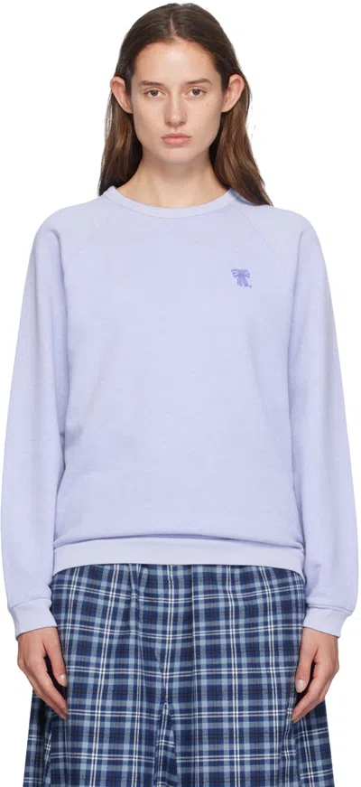 Acne Studios Blue Sport Sweatshirt In Dc2 Faded Blue