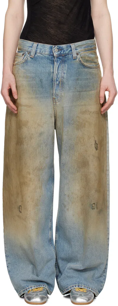 ACNE STUDIOS BLUE SUPER BAGGY FIT 2023 JEANS