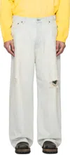 Acne Studios Blue Super Baggy Fit 2023m Jeans In Cn2 Light Blue/white