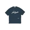 Acne Studios Logo-embroidered T-shirt In Blue