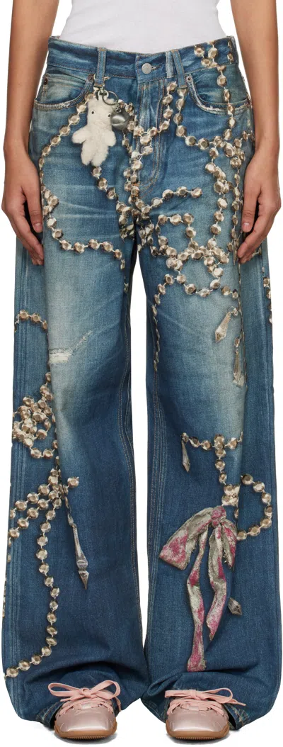 Acne Studios Blue Trompe-l'oeil 1981 Jeans