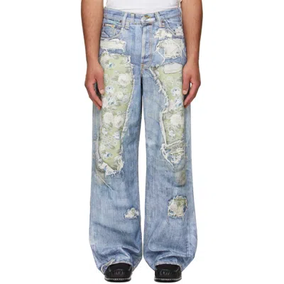 Acne Studios Blue Trompe-l'oeil 1981 Jeans