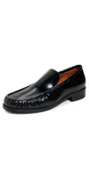 Acne Studios Stamped Monogram Calf Leather Loafers