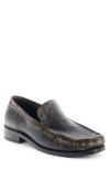Acne Studios Stitched Leather Loafers In Black