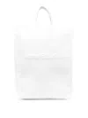 Acne Studios Cotton Blend Tote With Adjustable Strap In White