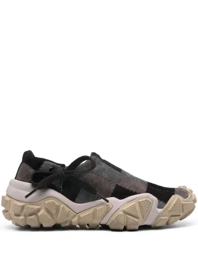 Acne Studios Boltzer Patchwork-sneakers In Schwarz
