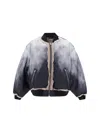 Acne Studios Distressed-effect Bomber Jacket In Black