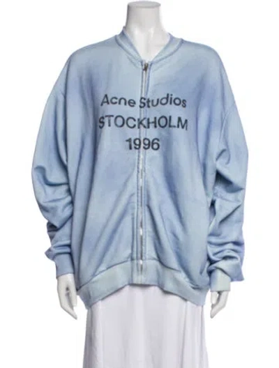 Pre-owned Acne Studios Bomber Jacket In Blue