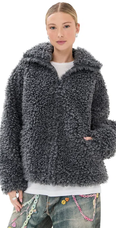 Acne Studios Bomber Jacket Carbon Grey In Gray