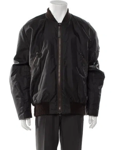 Pre-owned Acne Studios Bomber Jacket In Gray