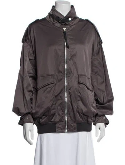 Pre-owned Acne Studios Bomber Jacket In Gray